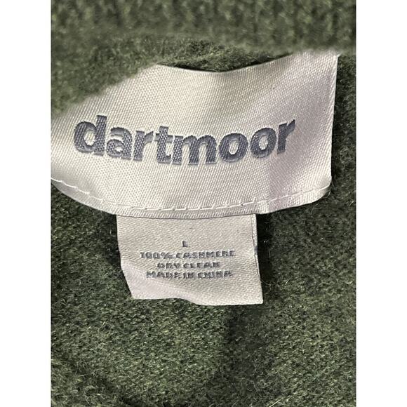 Dartmoor Mens Green Cashmere Long Sleeve Sweater Size Large - Picture 6 of 8
